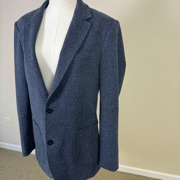 Artefact Heather Blue Knit 2 Button Blazer US Men's M - Picture 2 of 8